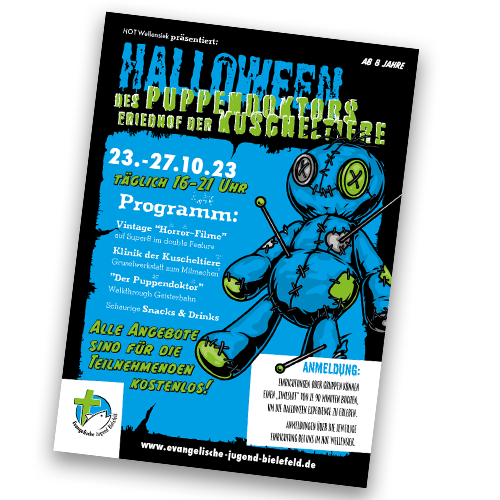 Plakat "Halloween" | Evangelische Jugend Bielefeld - HOT Wellensiek